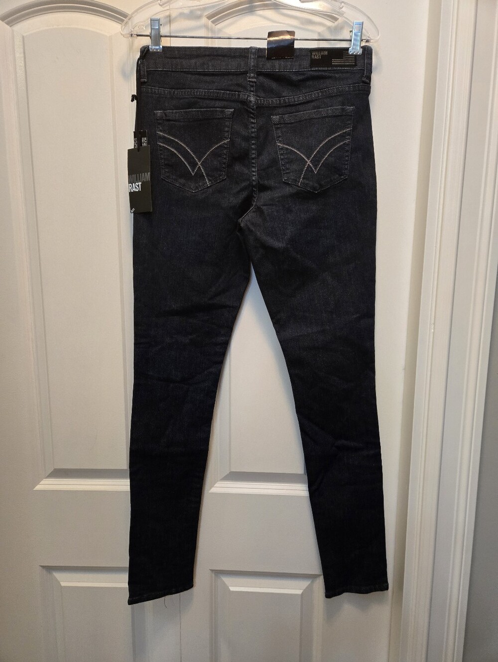 William Rast NWT Womenโs Dark Wash Black Jeans - Stretch Super Skinny Fit